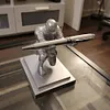 Knight Statue Pen Organizer Holder Resin Desktop Decoration