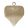  Rhinestone Tasseled Party Handbag