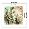 Chair Flower Hat-11CT Stamped Cross Stitch 40*40cm/15.75*15.75in