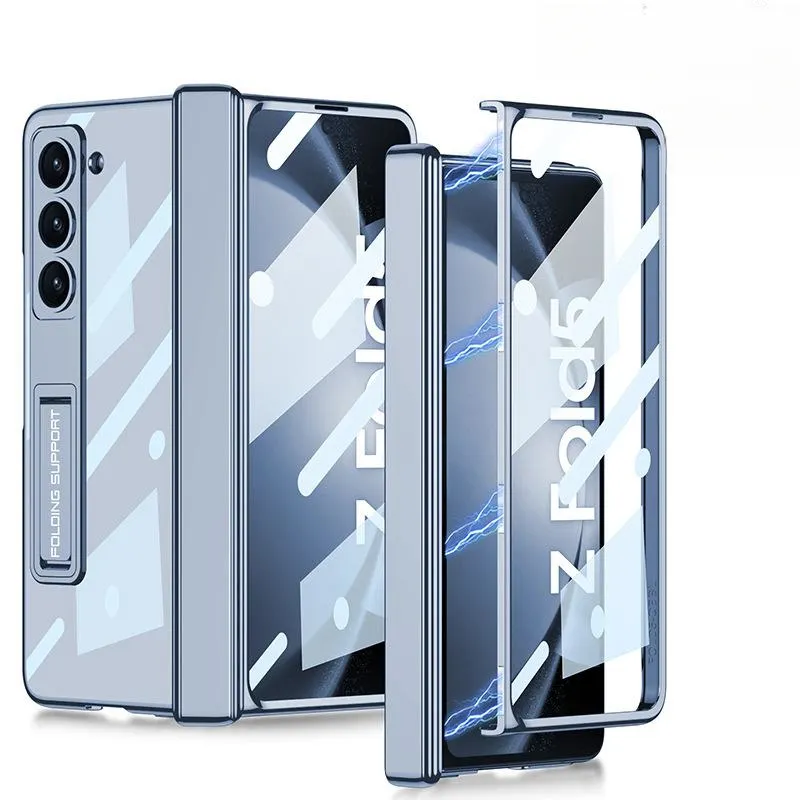 Suitable for Samsung Z Fold series eye protection full-coated film electroplated shock-proof mobile phone case