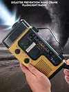 AM FM SW Emergency Power Bank SOS Alarm LED Light Hand Crank Solar Weather Radio