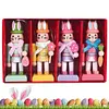 4Pcs Easter Bunny Nutcracker Cute Little Rabbit Pendant for Holiday Decoration