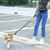 Dog Walking Waist Bag Adjustable Length Dual Handles Pet Supplies (Green)