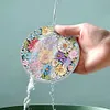 [Upgrade]4Pcs Acrylic Special Shape Flower DIY Waterproof Diamond Painting Coaster