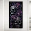 （Big Size）Dark Skull-Full Round Diamond Painting 40*80CM