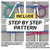 Handmade Five-Pointed Star Car Pendant with Wood Bead Crochet Bag Charm Keychain Making Supplies DIY Hand Woven Tassel Dream Catcher Ornament Cars Rearview Mirror Hanging Accessories