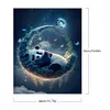 Moon Red Panda-Paint by Numbers Acrylic Painting 40*50CM