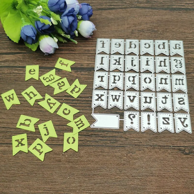 Mold Letter symbol banner Metal Cutting Dies Stencils For DIY Scrapbooking Decorative Embossing Handcraft Die Cutting Template