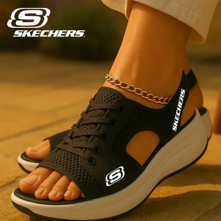 SKECHERS@2025 novi sandali za &scaron;port, prosti čas, z vezalkami in masažo