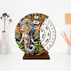 Diamond Painting Wooden Elephant Moon Perpetual Calendar