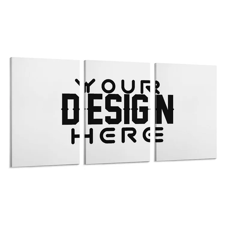 Personalized Design  Wall Decor 3 Panel Hanging Posters Vertical Full Print