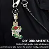(US Local)12pcs Christmas Gifts Diamond Painting Keychains Kit DIY Diamond Art Charms