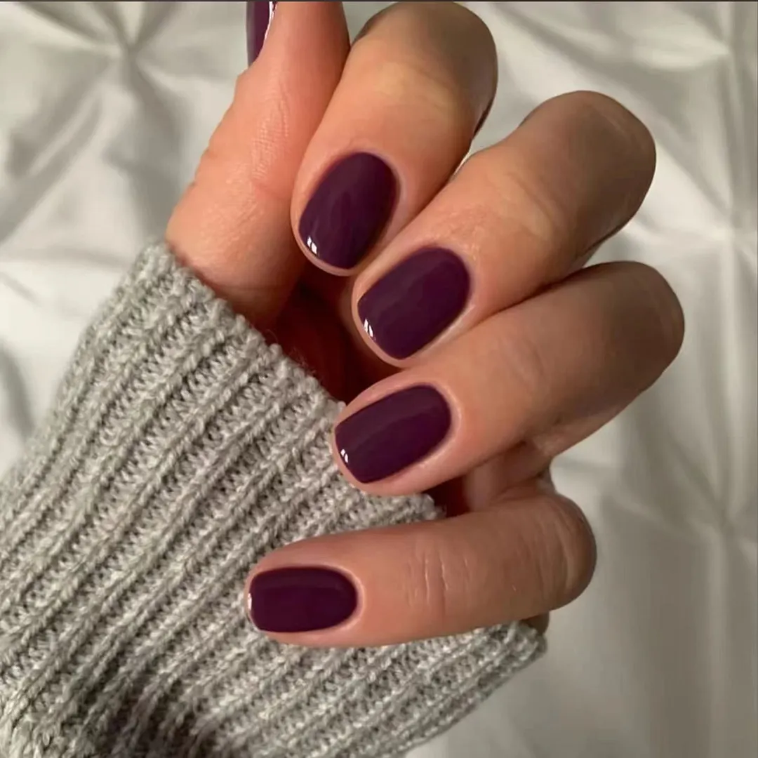 Churchf Churchf Square Solid Color Nail Orange Purple Bright Oil Fake Nails Wearable Beauty Nail Piece Finished Removable Nail Patch