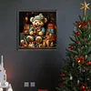 Xmas Gift Bear - Round AB Drills Diamond Painting(45x45cm)