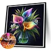 Luminous Flowers-Full Round Diamond Painting