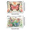 2pcs DIY Diamond Art Diamond Dot Card Pack Diamond Painting Pouch (Flower Butterfly)