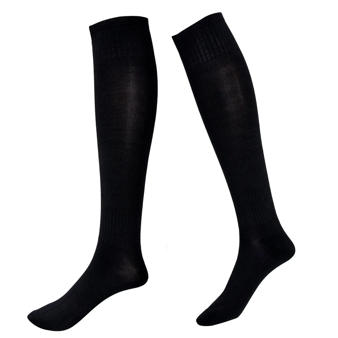 Hirigin Cool Mens Socks Sport football Soccer Long Socks Near Knee High Sock Baseball Hockey Y White Yellow Blue Socks