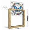 Diamond Painting Wooden Double-Sided Butterfly Ornaments Kit with Photo Frame Desktop