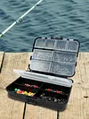 140pcs/box Fishing Accessories Kit Fishing Connector Swivels Center Pass Swivels