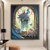 (Big Size) Vase And Butterfly In Garden - 14CT Stamped Cross Stitch 50*60cm/19.69*23.62in