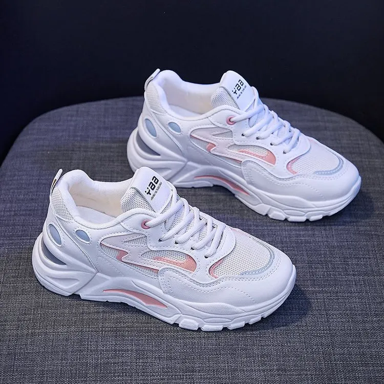 Churchf Churchf Shoes Female Mixed Batch 2024 Spring And Autumn New Breathable Light Loose Cake Soft Bottom Spell Color College Style Sports Women's Shoes
