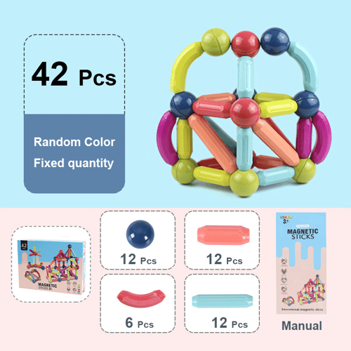 Last Day Special Sale 49% OFF --- Magnetic Balls and Rods Set Educational Magnet Building Blocks