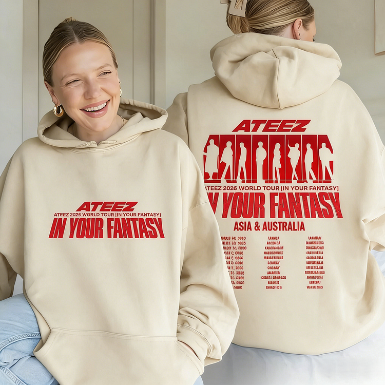 Ateez 2026 In Your Fantasy Tour in AU Hoodie