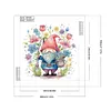 >SALE<5D DIY Partial Special Shaped Drill Diamond Painting Flower Gnome Decor 30x30cm