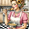 Kitchen Housewife-11CT Stamped Cross Stitch 50*50cm/19.69*19.69in