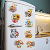12PCS DIY Diamond Art Refrigerator Sticker Kits for Home Decor (Kitten)