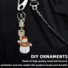 (US Local)12pcs Christmas Snowman Diamond Painting Keychains Kit DIY Diamond Art Charms