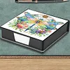 (US Local)Dragonfly PU Diamond Art Note Box with 160 Sheets of Paper Craft Kit