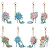 8pcs/set DIY Diamond Painting Special Shape Double Sided Diamond Art Ornaments Keychain Kit