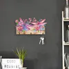 Wooden Dragonfly Flower Special Shape Diamond Painting Hanging Hooks for Decor