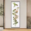 Bird Flower - 9CT Partial Beaded Cross Stitch Kit(16x53cm)