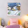 Winter-9CT Stamped Cross Stitch Bead Embroidery 17*17cm