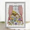 4 Season Window-Autumn-14CT Stamped Cross Stitch Kit(27x36cm)