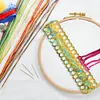 Acrylic Cross Stitch Row Line Board Cartoon Pattern Art Accessory (country)