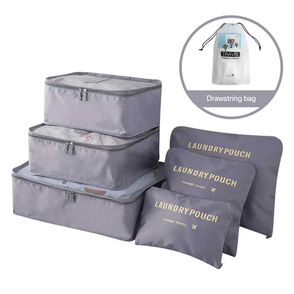 Athvotar Travel Storage Bag Set for Clothes Tidy Organizer Wardrobe Suitcase Pouch Travel Organizer Bag Case Shoes Packing Cube Bag