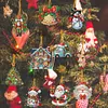 10Pcs Acrylic Christmas Diamond Painting Christmas Tree Pendant (Christmas)
