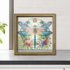 Diamond Painting Wooden Double-Sided Dragonfly Ornaments Kit with Photo Frame Desktop