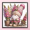(US Local)Gnome - 9CT Partial Beaded Cross Stitch Kit(40x39cm)