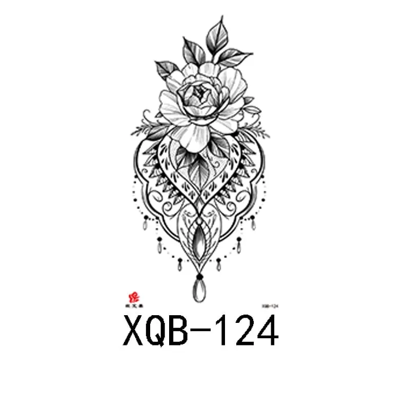 Small Full Arm Waterproof Tattoo Sticker Half Arm Arm Fierce Wolf Head Animal Arm Lasting European and American Tattoo Sticker