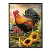 Golden Rooster Independence - 11CT Stamped Cross Stitch - 40*50cm - Animal