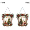 Double Sided Effect Christmas Special Shape Snowman Diamond Painting Hanging Pendant Decor Kit