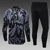 2022/2023 Psg Paris Saint-Germain Half-Pull Training Suit Black Gray Camouflage Set love fball