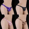 Glossy and silky men's T-panties