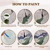 (US Local)Paint By Numbers Kit On Canvas DIY Oil Art Girl Picture Home Wall Decor40x40cm