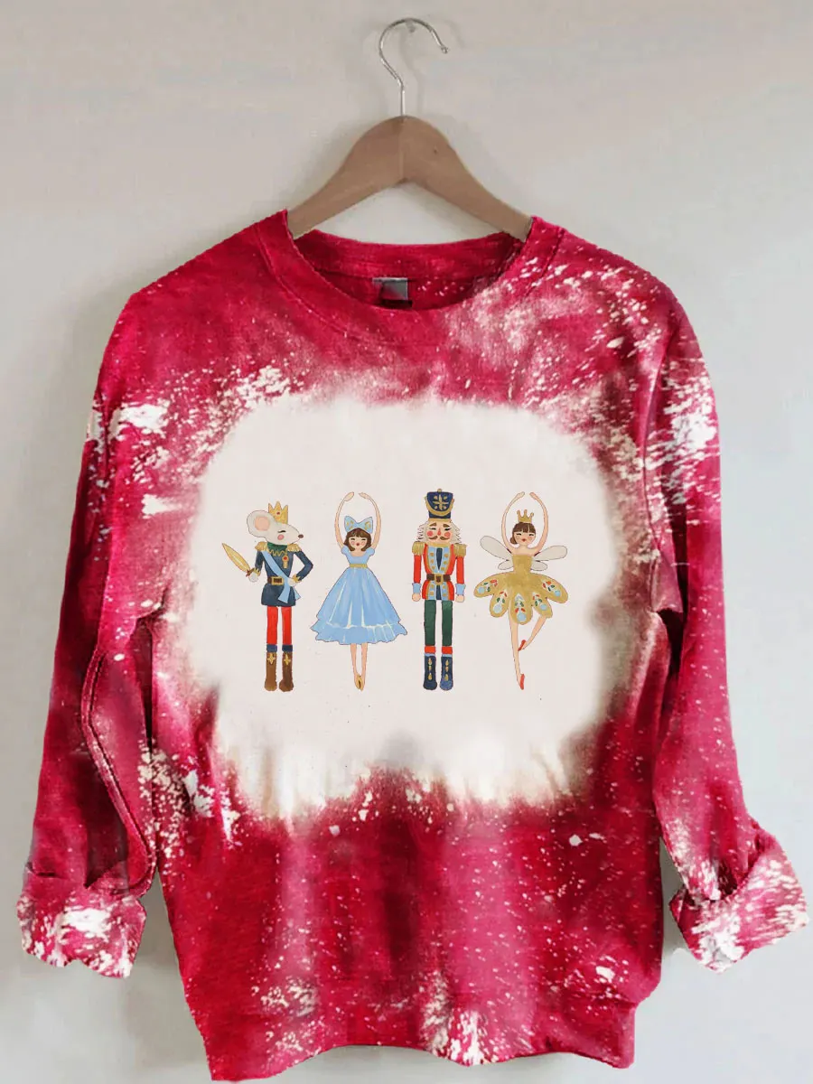 Sugar Plum Fairy Tie Dye Christmas Sweatshirt