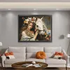 (US Local)Girl Horse-11CT Stamped Cross Stitch Kit(74x61cm)
